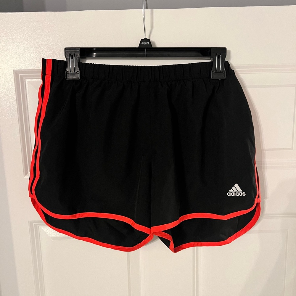 Women’s black adidas running shorts size large